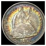 1873 Seated Liberty Half Dime NEARLY UNCIRCULATED