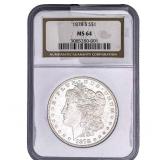 1878-S Morgan Silver Dollar NGC MS64
