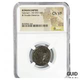 Roman Valerian I, AD 253-260 BI Double-Denarius