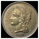 1869 Nickel Three-Cent Piece UNCIRCULATED
