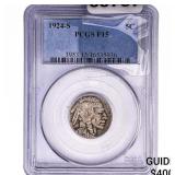 1924-S Buffalo Nickel PCGS F15