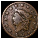 1834 Coronet Head Large Cent HIGH GRADE