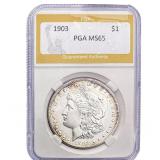 1903 Morgan Silver Dollar PGA MS65