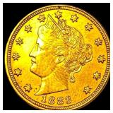 1883 Gold $5 Liberty Head Half Eagle HIGH GRADE