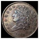 1835 Copper Half Cent UNCIRCULATED