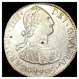 1795-Mo FM Silver 2 Reales Mexico Mint CLOSELY UNC