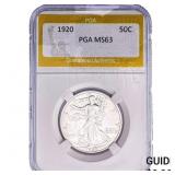1920 Walking Liberty Half Dollar PGA MS63