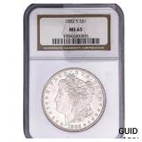 1882-S Morgan Silver Dollar NGC MS65