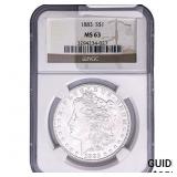 1883 Morgan Silver Dollar NGC MS63