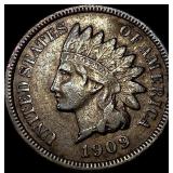 1909-S Indian Head Cent NEARLY UNCIRCULATED