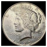 1923 Silver Peace Dollar CHOICE AU
