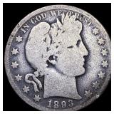 1893-O Silver Barber Half Dollar NICELY CIRCULATED