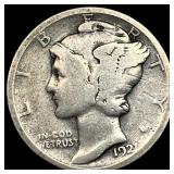 1921 Silver Mercury Dime LIGHTLY CIRCULATED