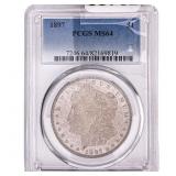 1897 Morgan Silver Dollar PCGS MS64