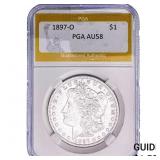 1897-O Morgan Silver Dollar PGA AU58