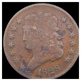 1828 Classic Head Half Cent LIGHTLY  CIRCULATED