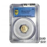 1920 Great Britain Silver 3 Pence PCGS MS63