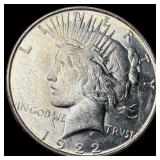 1922 Silver Peace Dollar CHOICE BU