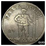 1729 German Brunswick Silver 24 Mariengroschen HIG