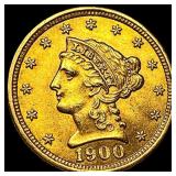1900 Liberty Head $2.50 Gold Quarter Eagle UNCIRCU
