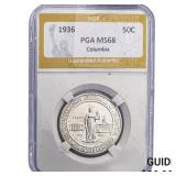 1936 Columbia Half Dollar PGA MS68