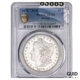 1878 7/8TF Morgan Silver Dollar PCGS AU58 Strong