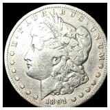 1891-CC Silver Morgan Dollar LIGHTLY CIRCULATED