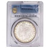 1889-S Morgan Silver Dollar PCGS MS63