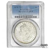 1878 Rev. 1878 Morgan Silver Dollar PCGS MS63