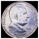 1951 Czechoslovakia Silver 100 Kroni CLOSELY UNCIR