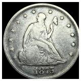 1875 Seated Liberty Twenty Cents LIGHTLY  CIRCULA