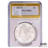 1882-O Morgan Silver Dollar PGA MS66