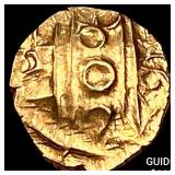 1600-1800 India .014oz Gold Fanam UNCIRCULATED