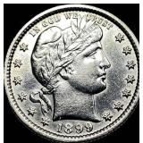 1899-S Silver Barber Quarter NEARLY UNCIRCULATED