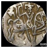 India Rajput Silver Jital 700-1000 AD NEARLY UNCI