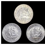 [3] 1936 Rhode Island Silver Half Dollars