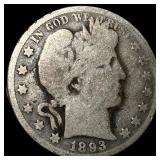 1893-O Silver Barber Half Dollar NICELY CIRCULATED