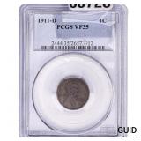 1911-D Wheat Cent PCGS VF35