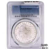 1891 Morgan Silver Dollar PCGS MS63
