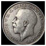 1916 Great Britian Silver 1 Florin NEARLY UNCIRCUL