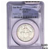1935-S San Diego Half Dollar PCGS MS65