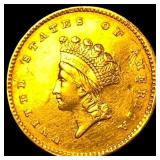 1854 Gold $1 Indian Head Type 2 HIGH GRADE