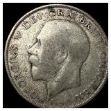1922 Silver Half Crown George V UNCIRCULATED