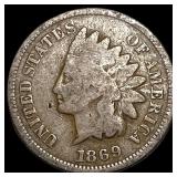 1869 Indian Head Cent NICELY CIRCULATED