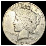 1934 Peace Silver Dollar LIGHTLY CIRCULATED