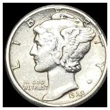 1925-S Mercury Dime CLOSELY UNCIRCULATED