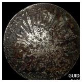 Mexico Silver 8 Reales Chopmarks NEARLY UNCIRCULA