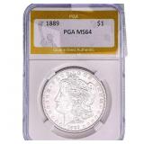 1889 Morgan Silver Dollar PGA MS64