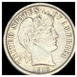 1916 Silver Barber Dime NEARLY UNCIRCULATED