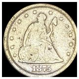 1875-S Silver Twenty Cent Piece LIGHTLY  CIRCULAT